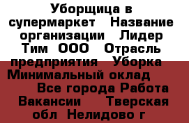 Уборщица в супермаркет › Название организации ­ Лидер Тим, ООО › Отрасль предприятия ­ Уборка › Минимальный оклад ­ 25 200 - Все города Работа » Вакансии   . Тверская обл.,Нелидово г.